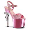 Pleaser - REVOLVER709G Sandale à bride à la cheville, Pole dance chaussures - Chaussures de pole dance - Rose Product image